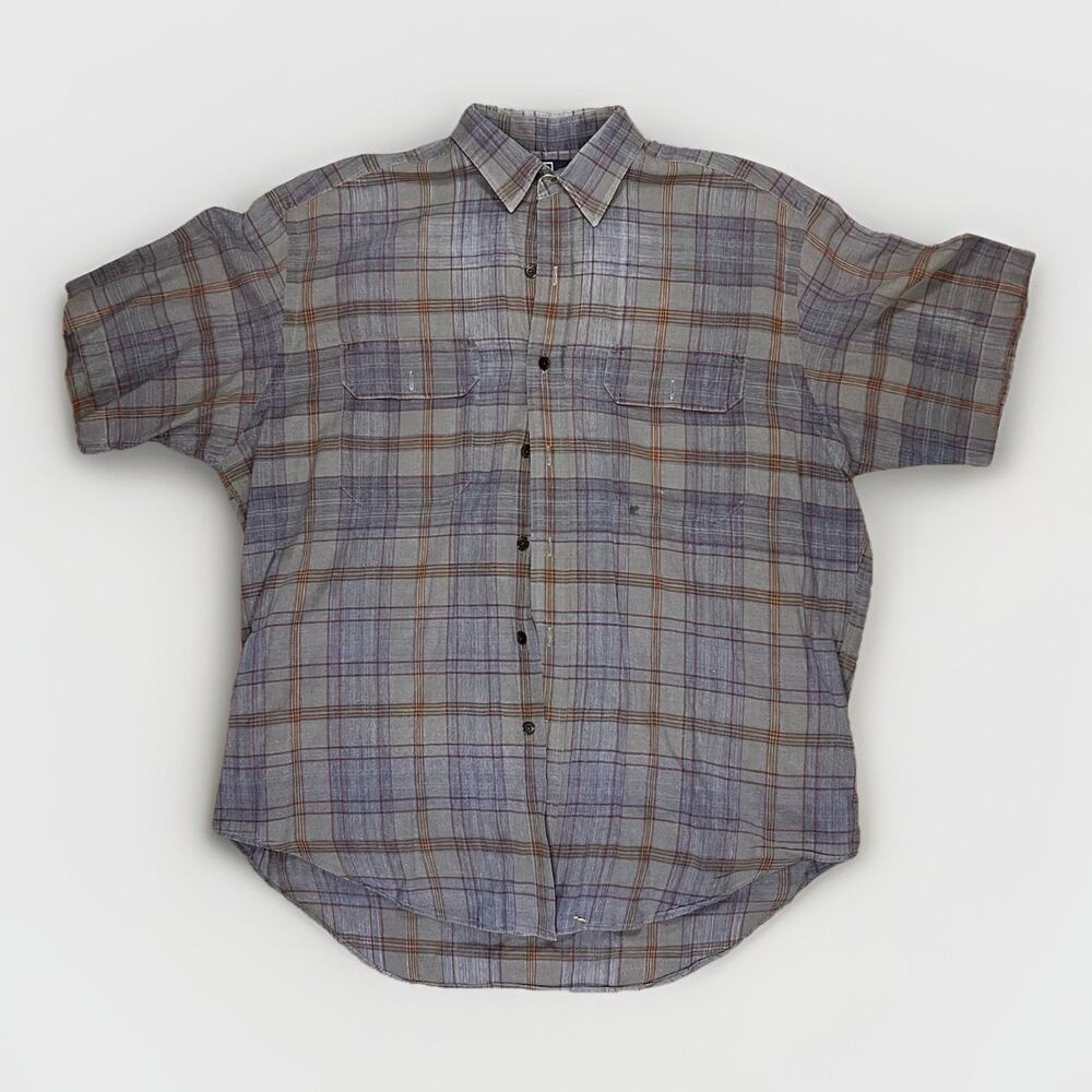 Polo Ralph Lauren Shirt Mens XL Madras Plaid Short Sleeve